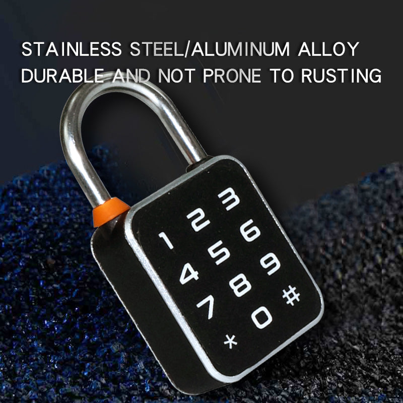 KUIISS Fingerprint Password Deadbolt Lock with Dual-Side Opening, Small Size, Outdoor Waterproof Graffiti Bluetooth Cabinet Anti-Theft Electronic Lock