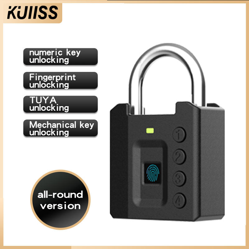 KUIISS Waterproof Fingerprint Digital Button Password Keychain Lock TuYa Bluetooth Warehouse Door Dormitory Door Electronic Lock