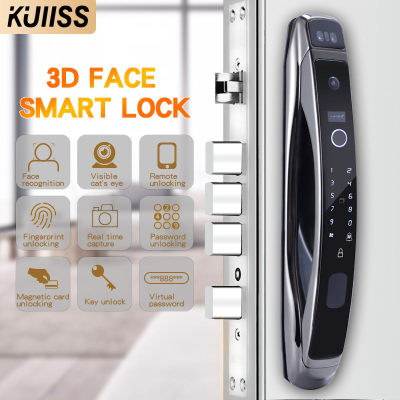 KUIISS Face Recognition Automatic Fingerprint Password Lock Visible Ca