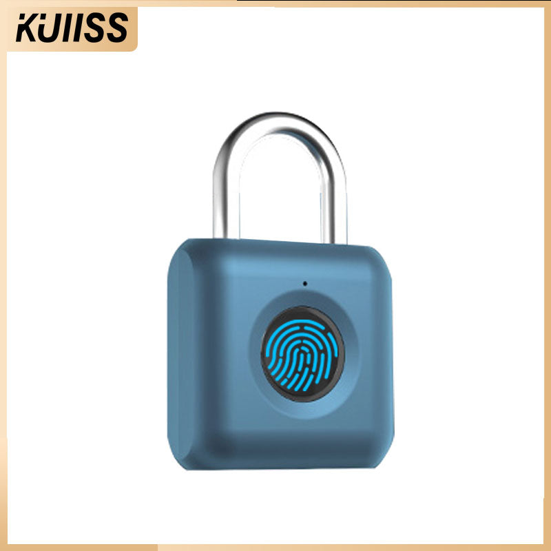 KUIISS intelligent fingerprint padlock waterproof anti-theft travel luggage storage cabinet door student dormitory drawer lock warehouse door lock