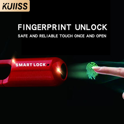 KUIISS fingerprint padlock TuYa Bluetooth mobile app small backpack lock luggage backpack dormitory cabinet lock