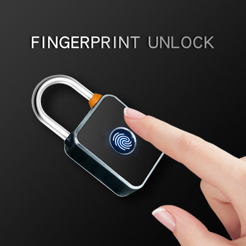 KUIISS Fingerprint Password Deadbolt Lock with Dual-Side Opening, Small Size, Outdoor Waterproof Graffiti Bluetooth Cabinet Anti-Theft Electronic Lock