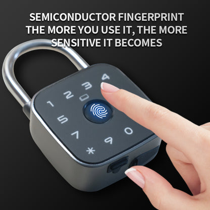 KUIISS intelligent fingerprint password padlock waterproof, rust proof, anti-theft cabinet dormitory door graffiti Bluetooth key lock