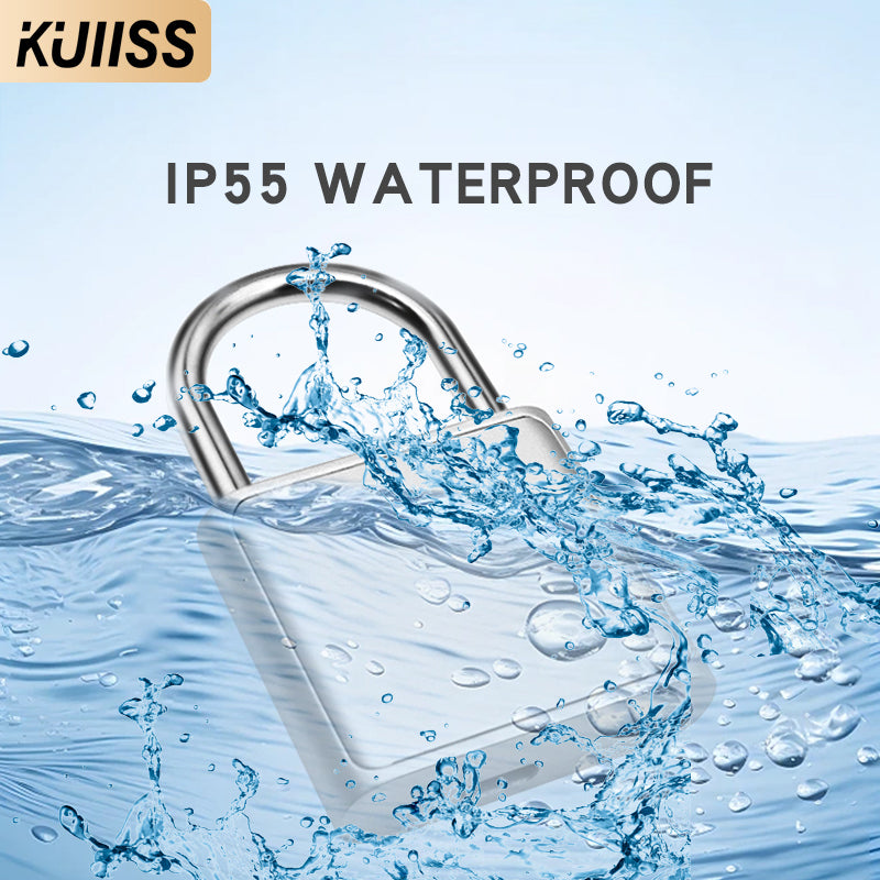 KUIISS Household Waterproof Rustproof Fingerprint Smart Electronic Backpack Bag Storage Cabinet Door Dormitory Drawer Lock Zinc Alloy Material