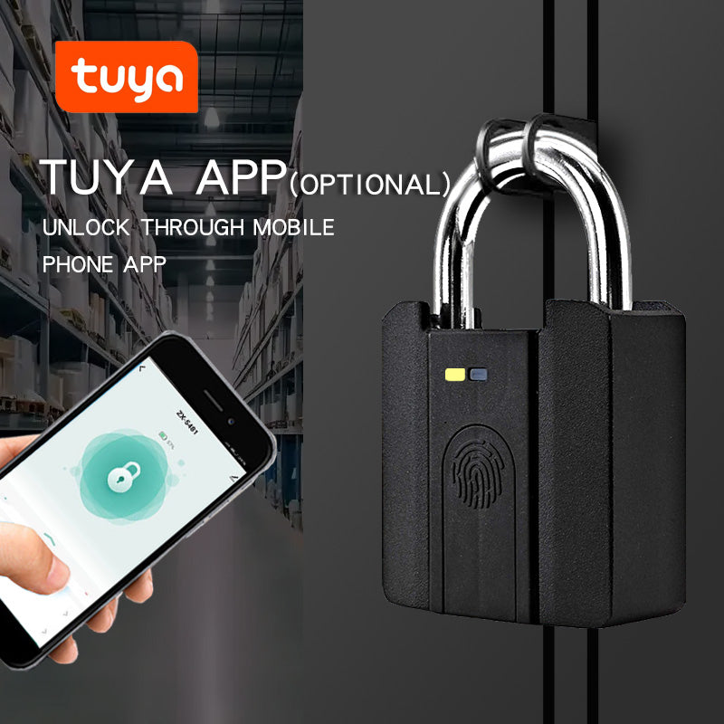 KUIISS Waterproof Fingerprint Digital Button Password Keychain Lock TuYa Bluetooth Warehouse Door Dormitory Door Electronic Lock