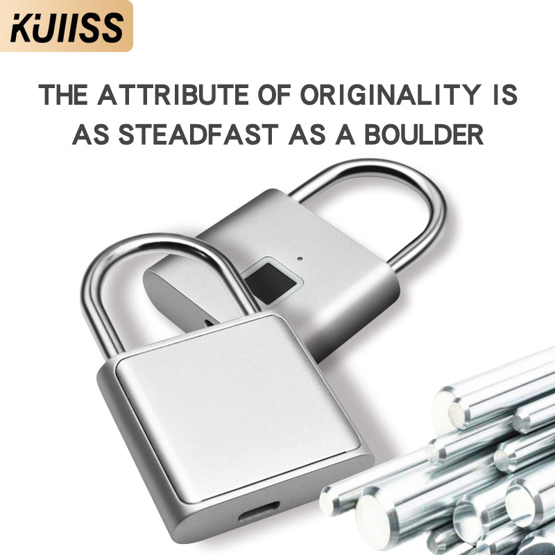 KUIISS Household Waterproof Rustproof Fingerprint Smart Electronic Backpack Bag Storage Cabinet Door Dormitory Drawer Lock Zinc Alloy Material