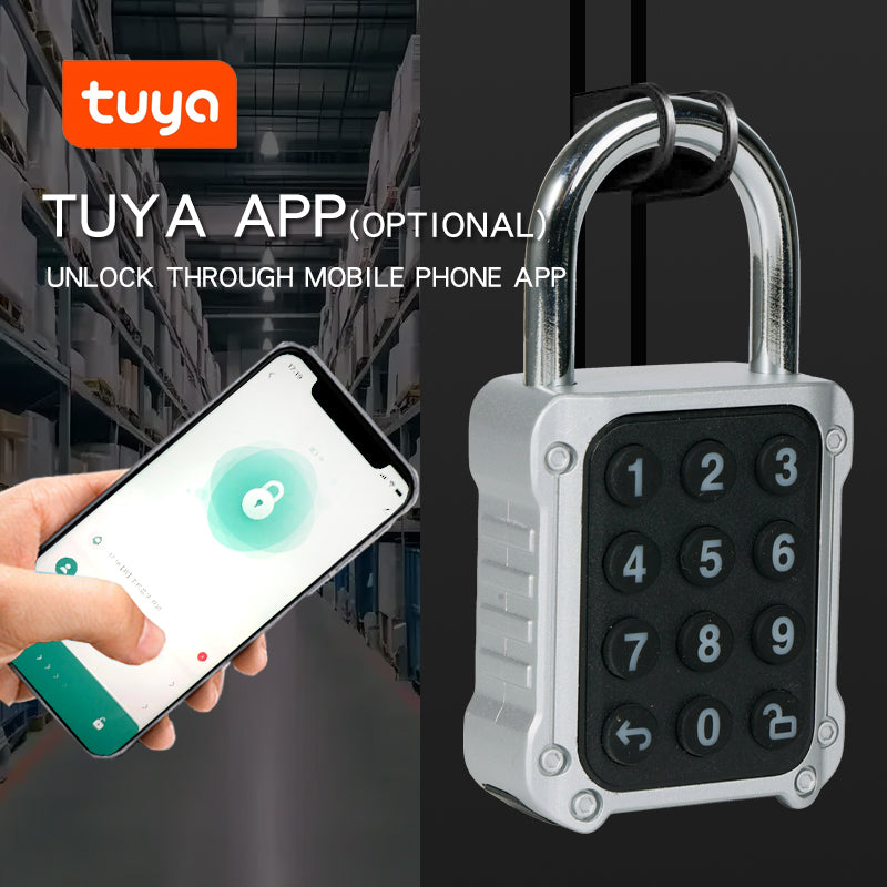 KUIISS Waterproof Fingerprint Password Padlock TuYa Bluetooth Mobile APP Luggage Backpack Dormitory Cabinet Drawer Lock