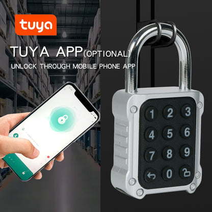 KUIISS Waterproof Fingerprint Password Padlock TuYa Bluetooth Mobile APP Luggage Backpack Dormitory Cabinet Drawer Lock