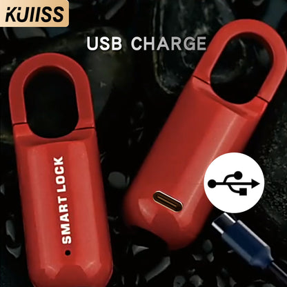 KUIISS fingerprint padlock TuYa Bluetooth mobile app small backpack lock luggage backpack dormitory cabinet lock