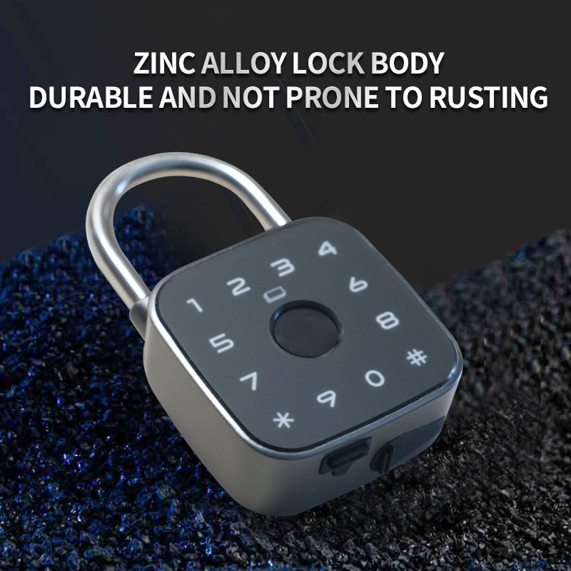 KUIISS intelligent fingerprint password padlock waterproof, rust proof, anti-theft cabinet dormitory door graffiti Bluetooth key lock