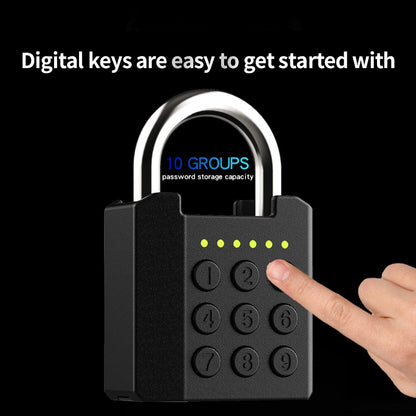 KUIISS Waterproof Fingerprint Digital Button Password Keychain Lock TuYa Bluetooth Warehouse Door Dormitory Door Electronic Lock