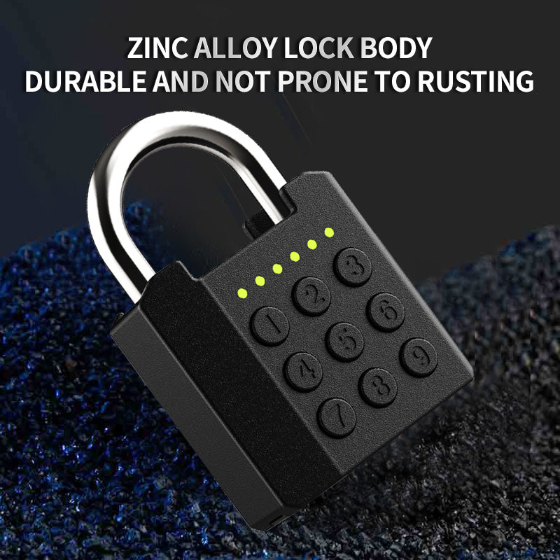 KUIISS Waterproof Fingerprint Digital Button Password Keychain Lock TuYa Bluetooth Warehouse Door Dormitory Door Electronic Lock