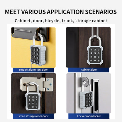 KUIISS Waterproof Fingerprint Password Padlock TuYa Bluetooth Mobile APP Luggage Backpack Dormitory Cabinet Drawer Lock