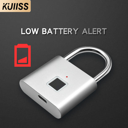 KUIISS Household Waterproof Rustproof Fingerprint Smart Electronic Backpack Bag Storage Cabinet Door Dormitory Drawer Lock Zinc Alloy Material