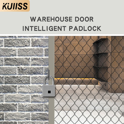 KUIISS Household Waterproof Rustproof Fingerprint Smart Electronic Backpack Bag Storage Cabinet Door Dormitory Drawer Lock Zinc Alloy Material