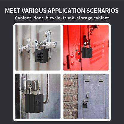 KUIISS Waterproof Fingerprint Digital Button Password Keychain Lock TuYa Bluetooth Warehouse Door Dormitory Door Electronic Lock