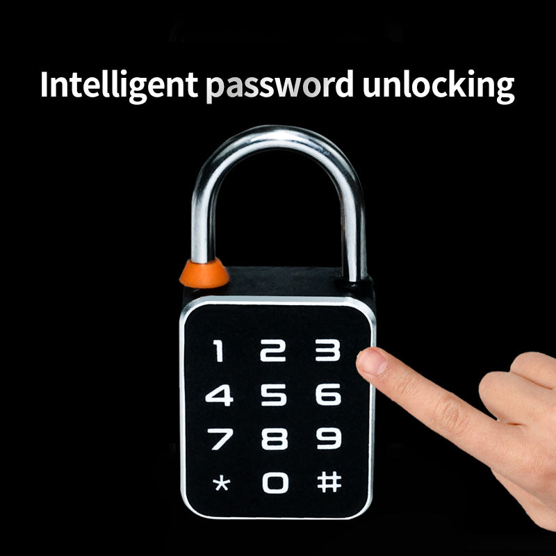 KUIISS Fingerprint Password Deadbolt Lock with Dual-Side Opening, Small Size, Outdoor Waterproof Graffiti Bluetooth Cabinet Anti-Theft Electronic Lock