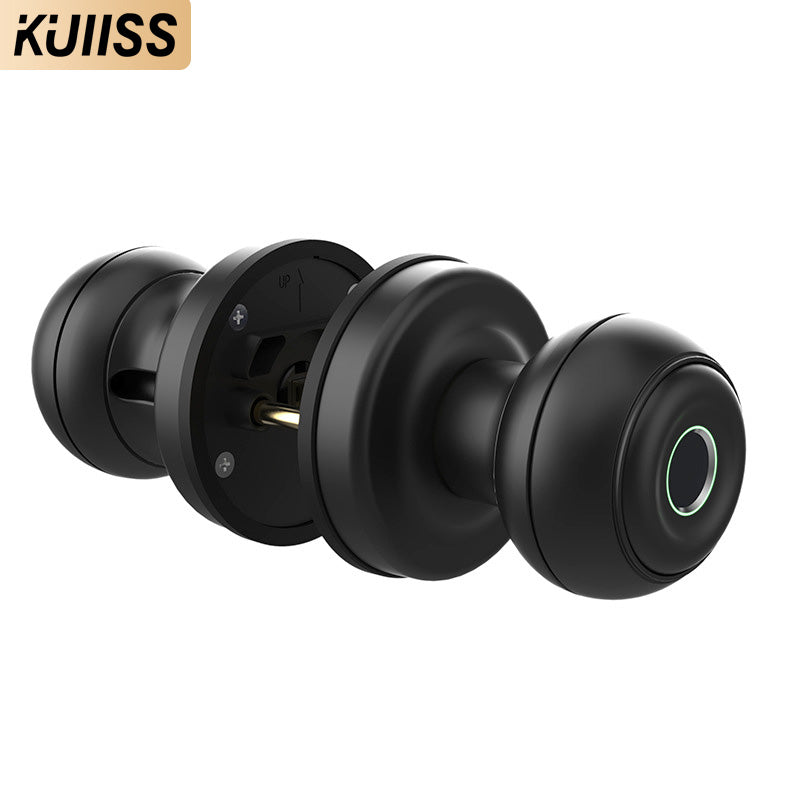 KUIISS graffiti tuya Bluetooth home wooden door fingerprint lock bedroom room door lock spherical lock office electronic lock intelligent door lock