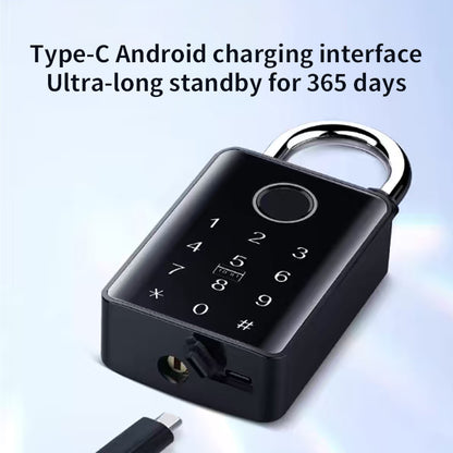 KUIISS Outdoor Waterproof Sunscreen Tuya Graffiti Bluetooth Smart Fingerprint Password Key Padlock Card Swipe NFC Electronic Door Lock
