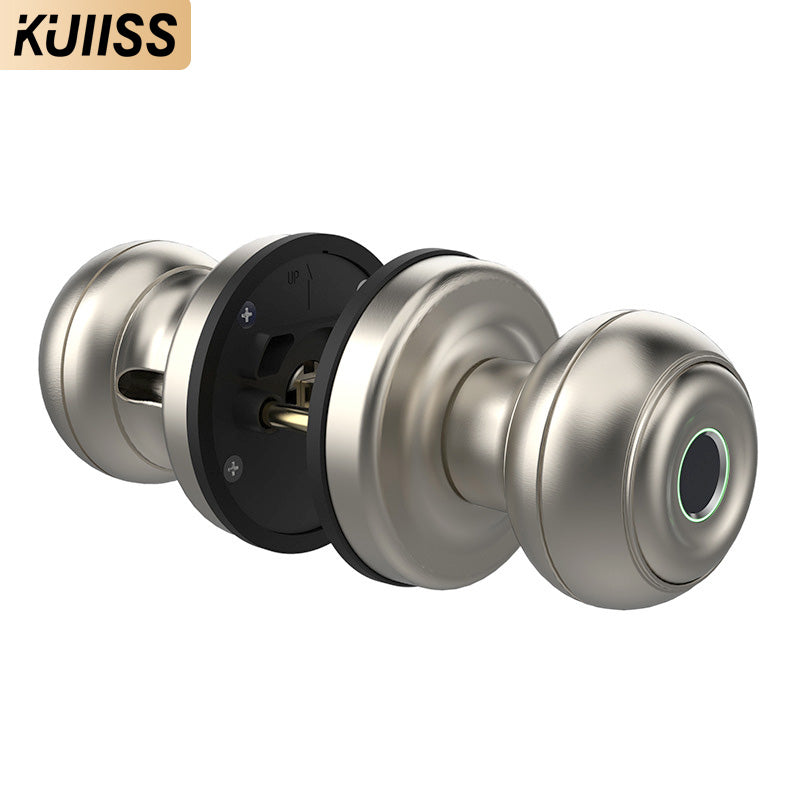 KUIISS graffiti tuya Bluetooth home wooden door fingerprint lock bedroom room door lock spherical lock office electronic lock intelligent door lock