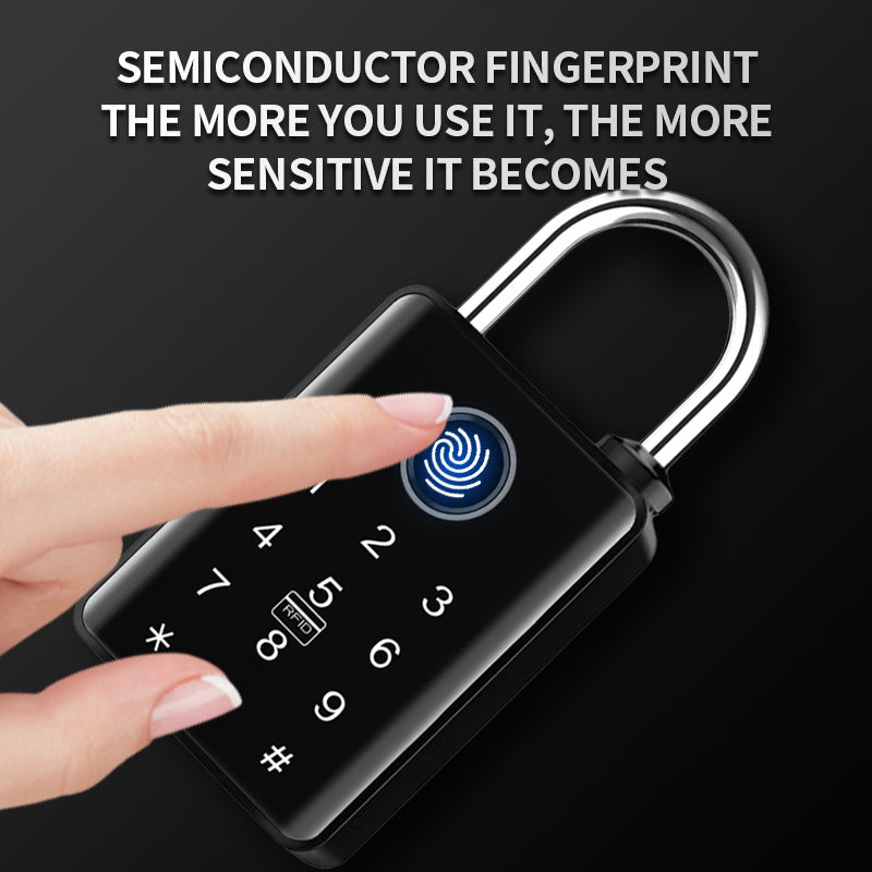 KUIISS Outdoor Waterproof Sunscreen Tuya Graffiti Bluetooth Smart Fingerprint Password Key Padlock Card Swipe NFC Electronic Door Lock