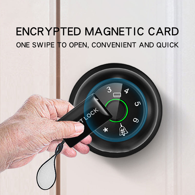 KUIISS Spherical Lock Tuya Fingerprint Lock Indoor Bedroom Office Password Room Wooden Door Smart Electronic Lock