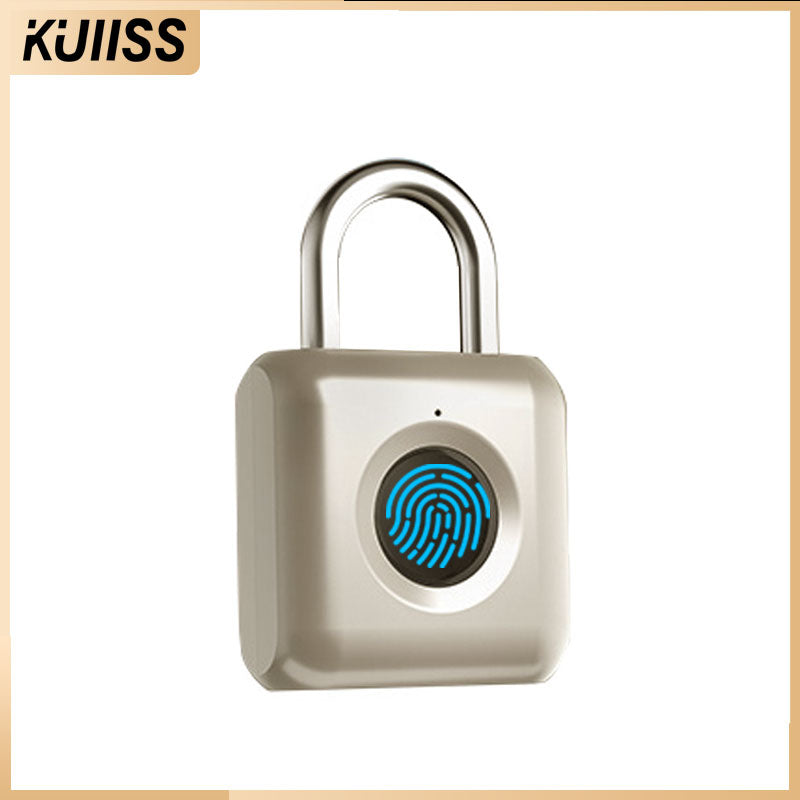 KUIISS intelligent fingerprint padlock waterproof anti-theft travel luggage storage cabinet door student dormitory drawer lock warehouse door lock