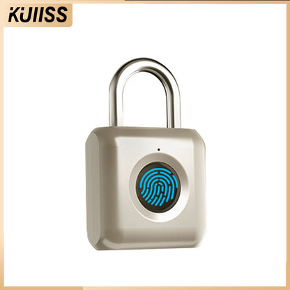 KUIISS intelligent fingerprint padlock waterproof anti-theft travel luggage storage cabinet door student dormitory drawer lock warehouse door lock