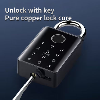 KUIISS Outdoor Waterproof Sunscreen Tuya Graffiti Bluetooth Smart Fingerprint Password Key Padlock Card Swipe NFC Electronic Door Lock