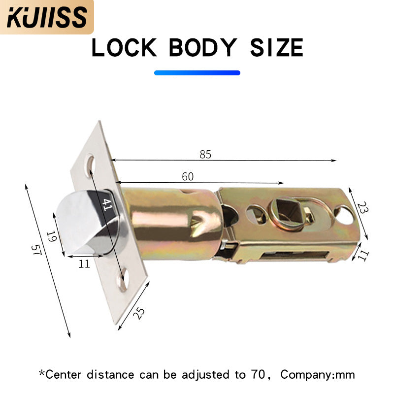 KUIISS Indoor Door Fingerprint Password Lock Tuya wifi Home Office Apartment Home Accommodation Hotel Wood Door Single Tongue Smart Lock Mobile App TTlock