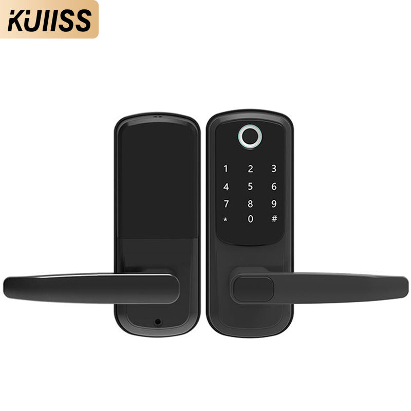 KUIISS Tuya wifi Indoor Door Fingerprint Password Lock Home Office Apartment Home Accommodation Hotel Wood Door Single Tongue Smart Lock Mobile App TTlock