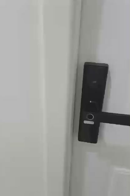 KUIISS Indoor Door Fingerprint Lock Access Lock TTlock Graffiti Tuya Wifi Home Office Apartment Home Accommodation Hotel Wood Door Split Smart Lock